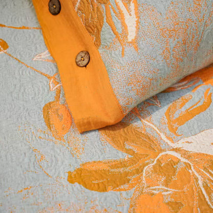 Set di biancheria da letto in garza di cotone Dahlia (4 pezzi) - image 6