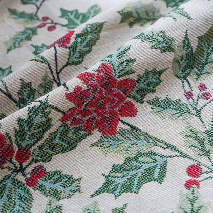 Tenda con nappe a forma di foglia di agrifoglio ispirata al Natale - image 8