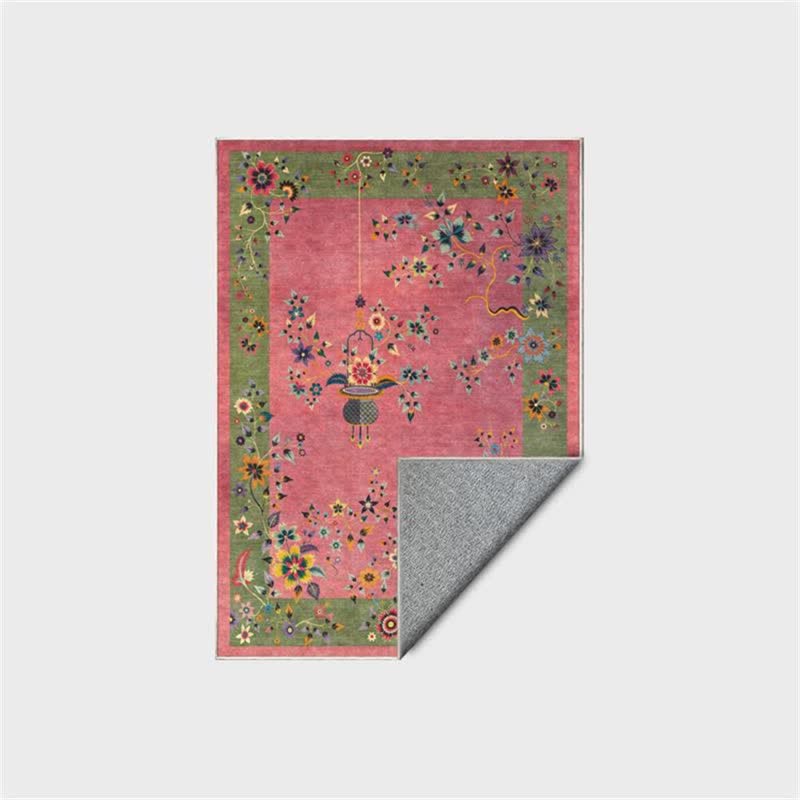 Tappeto antiscivolo morbido con fiori classici - image 3