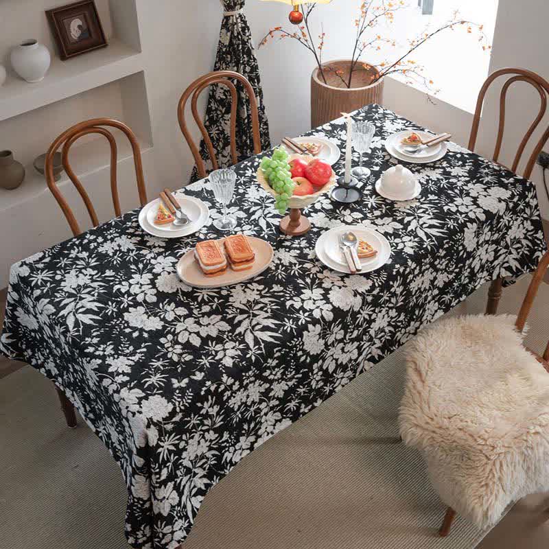 Tovaglia jacquard floreale in stile pastorale - image 1