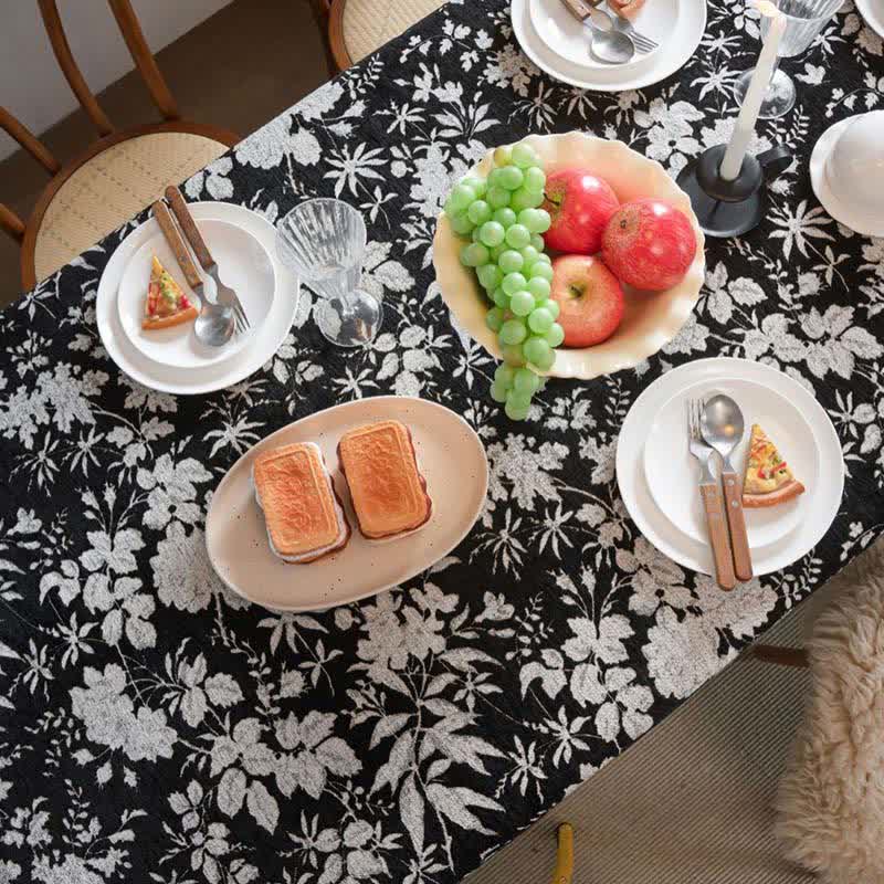 Tovaglia jacquard floreale in stile pastorale - image 4