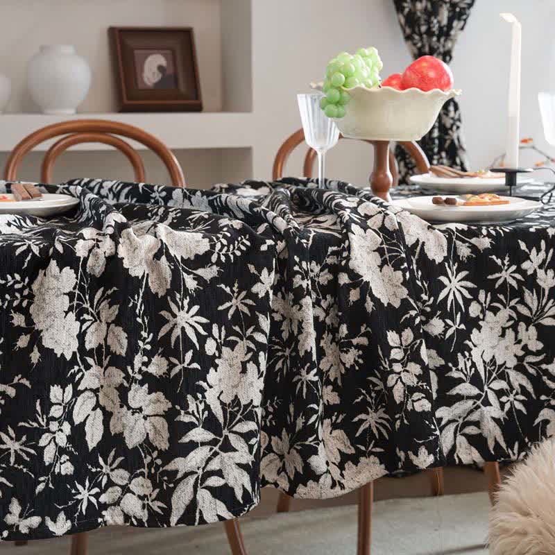 Tovaglia jacquard floreale in stile pastorale - image 7