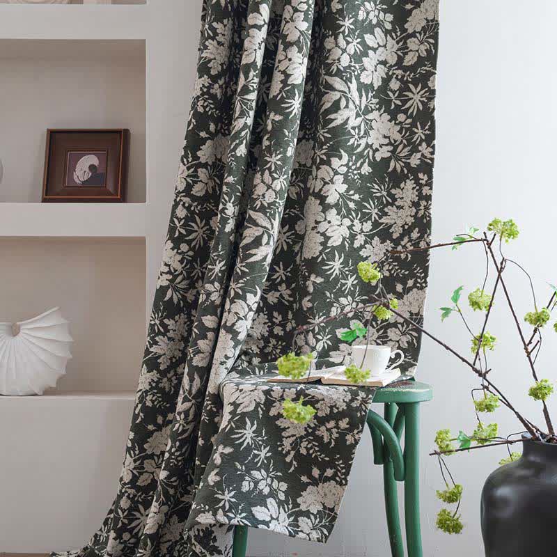 Tenda jacquard floreale in stile pastorale - image 6