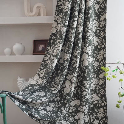 Tenda jacquard floreale in stile pastorale - image 4