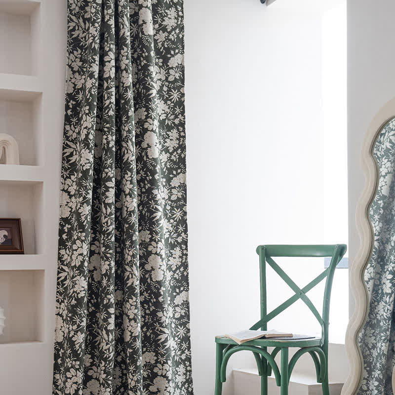 Tenda jacquard floreale in stile pastorale - image 5