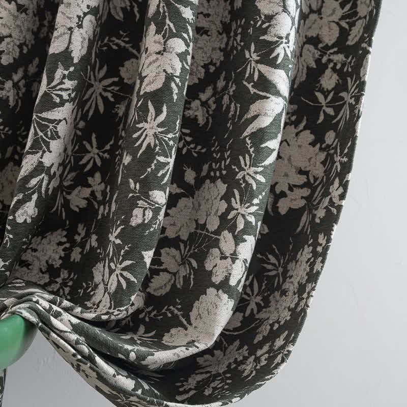 Tenda jacquard floreale in stile pastorale - image 7