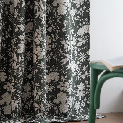 Tenda jacquard floreale in stile pastorale - image 9