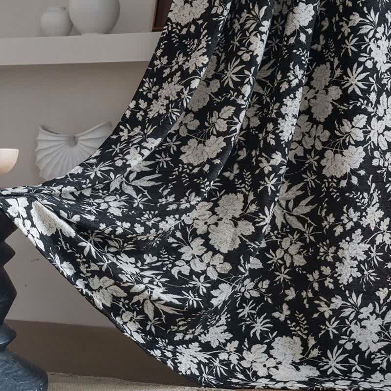 Tenda jacquard floreale in stile pastorale - image 1