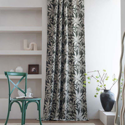 Tenda jacquard con foglie di isole tropicali - image 2