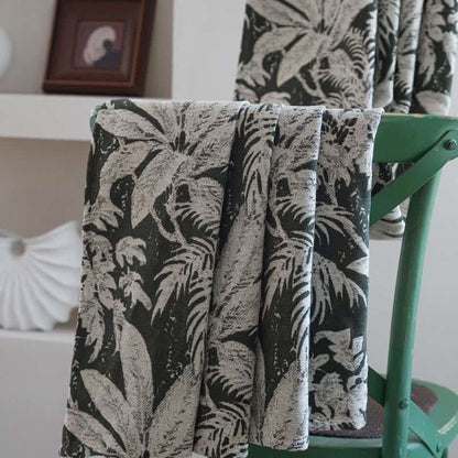 Tenda jacquard con foglie di isole tropicali - image 7