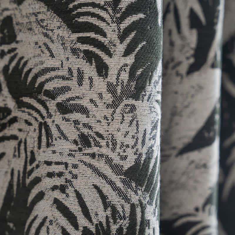 Tenda jacquard con foglie di isole tropicali - image 8
