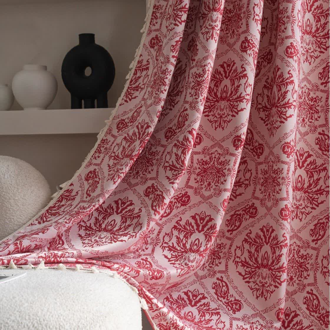 Tenda jacquard con motivo retrò in stile etnico - image 2