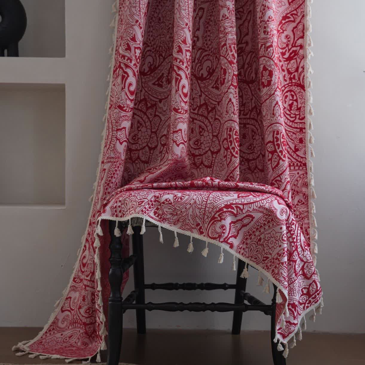 Tenda jacquard con motivo paisley in stile etnico - image 2