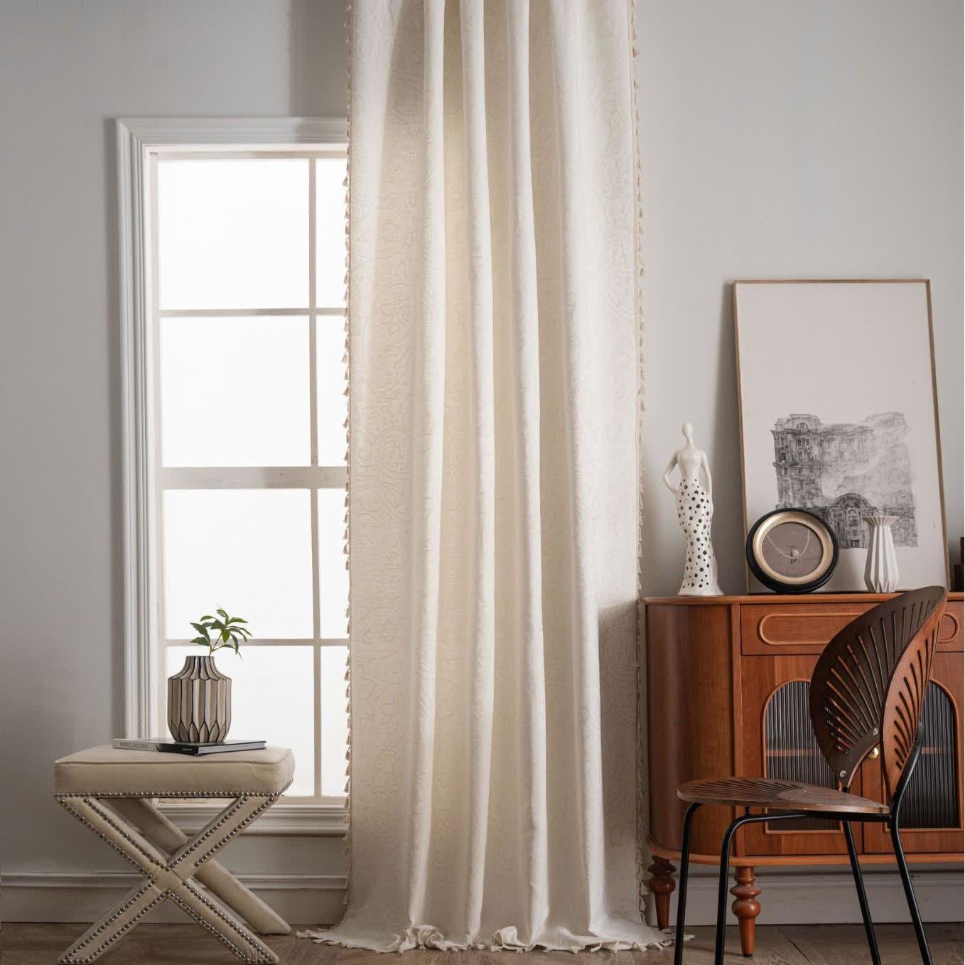 Tenda jacquard con motivo paisley in stile etnico - image 11