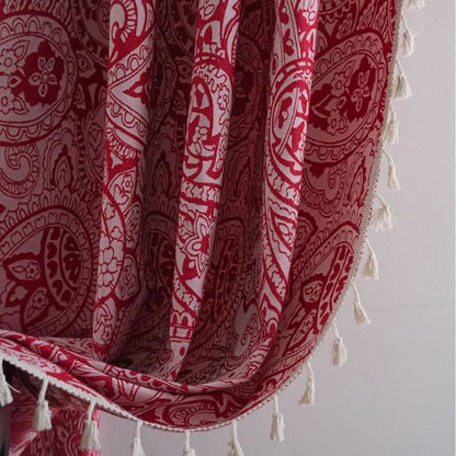 Tenda jacquard con motivo paisley in stile etnico - image 4