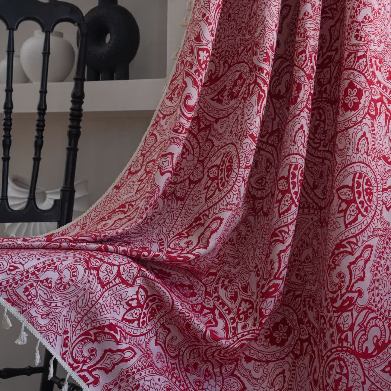 Tenda jacquard con motivo paisley in stile etnico - image 3