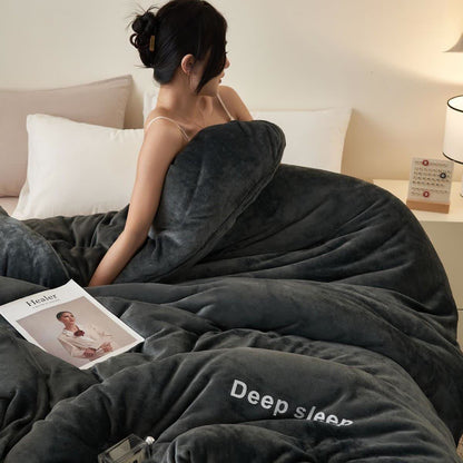 Coperta calda e soffice con stampa a lettere - image 6