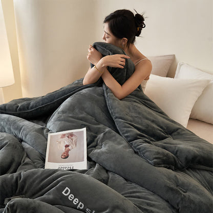 Coperta calda e soffice con stampa a lettere - image 3