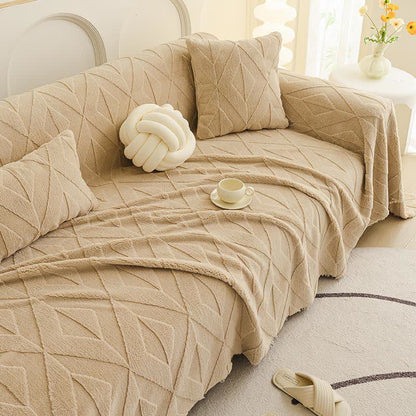 Coperta da divano con trama a diamante semplice - image 8