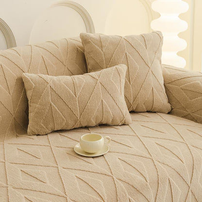 Coperta da divano con trama a diamante semplice - image 9