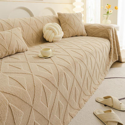 Coperta da divano con trama a diamante semplice - image 7