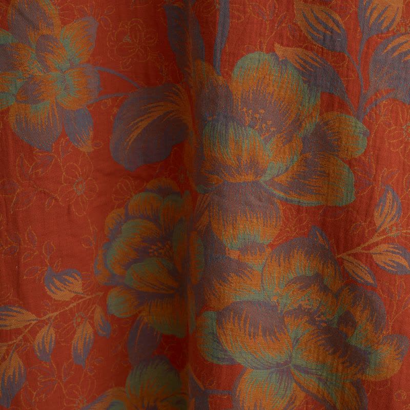 Camicia da notte vintage in garza di cotone con fiori di pesco - image 11