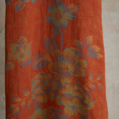 Camicia da notte vintage in garza di cotone con fiori di pesco - image 10