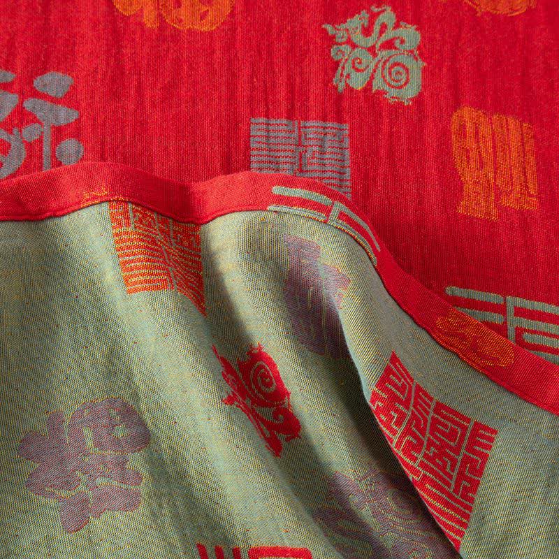 Completo da notte in garza di cotone orientale di buon auspicio - image 4