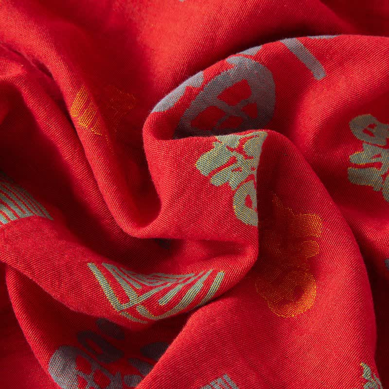 Completo da notte in garza di cotone orientale di buon auspicio - image 8