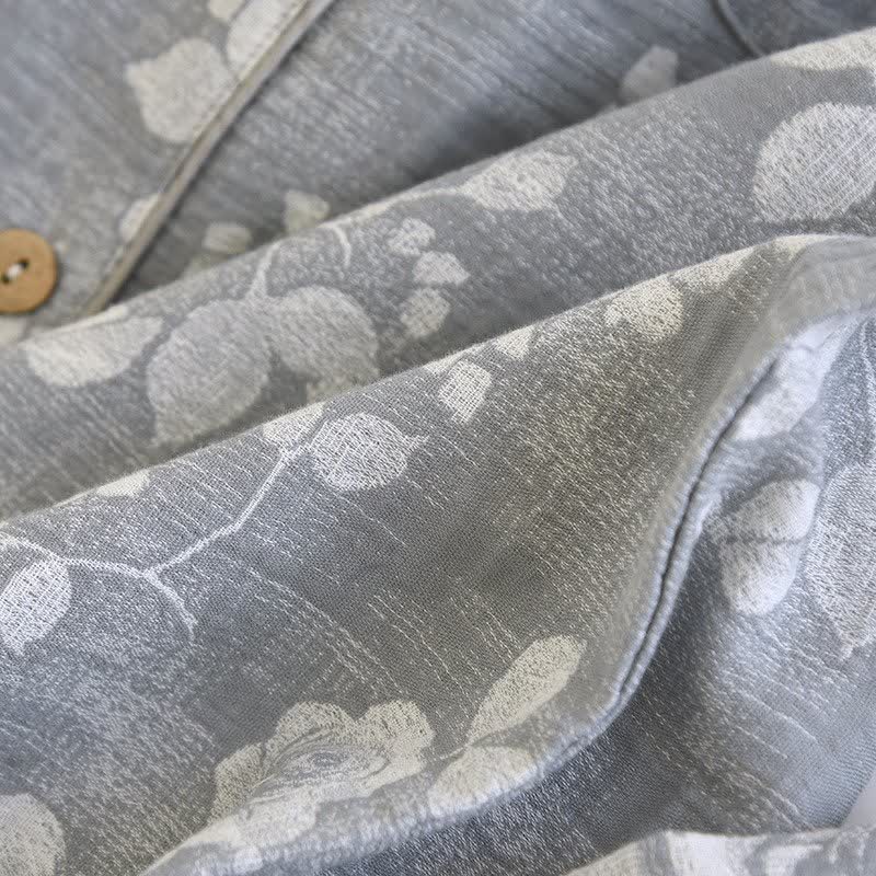 Completo da notte in cotone naturale Grey Rose - image 7