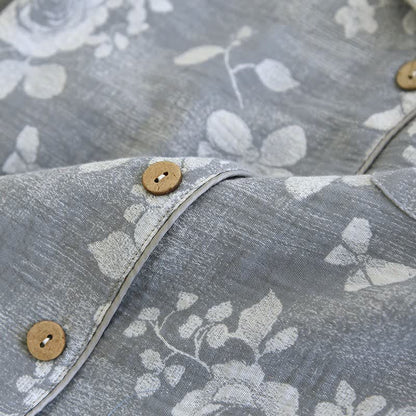 Completo da notte in cotone naturale Grey Rose - image 5