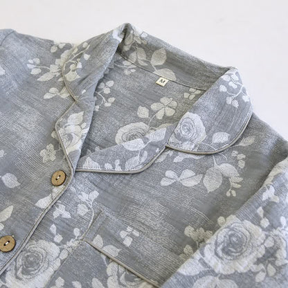 Completo da notte in cotone naturale Grey Rose - image 3