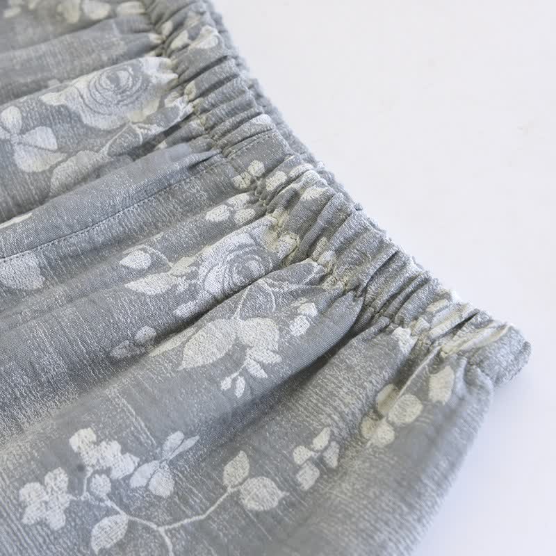 Completo da notte in cotone naturale Grey Rose - image 9