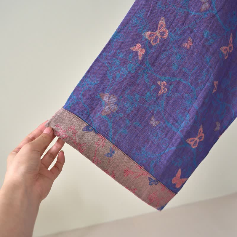 Kimono in garza di cotone a farfalla - image 8