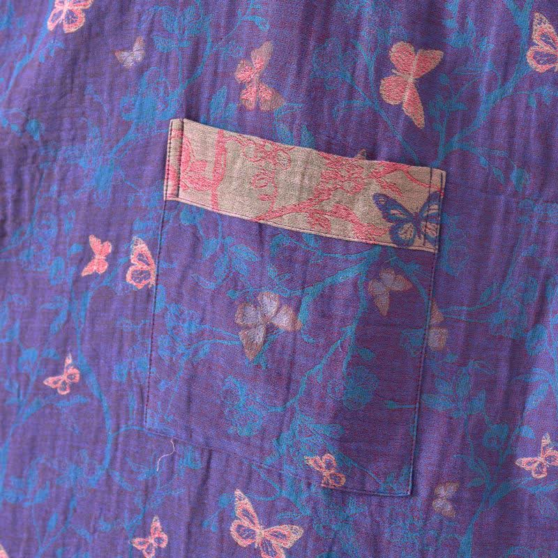 Kimono in garza di cotone a farfalla - image 7