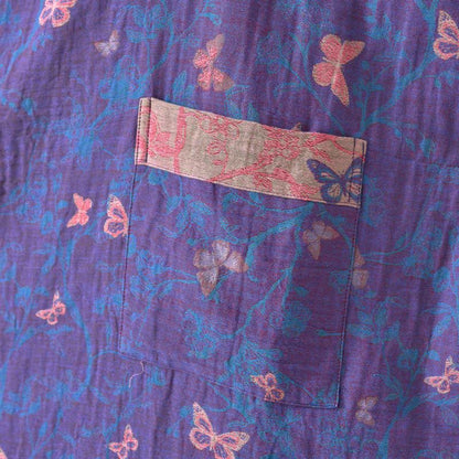 Kimono in garza di cotone a farfalla - image 7