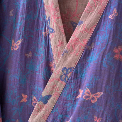 Kimono in garza di cotone a farfalla - image 5