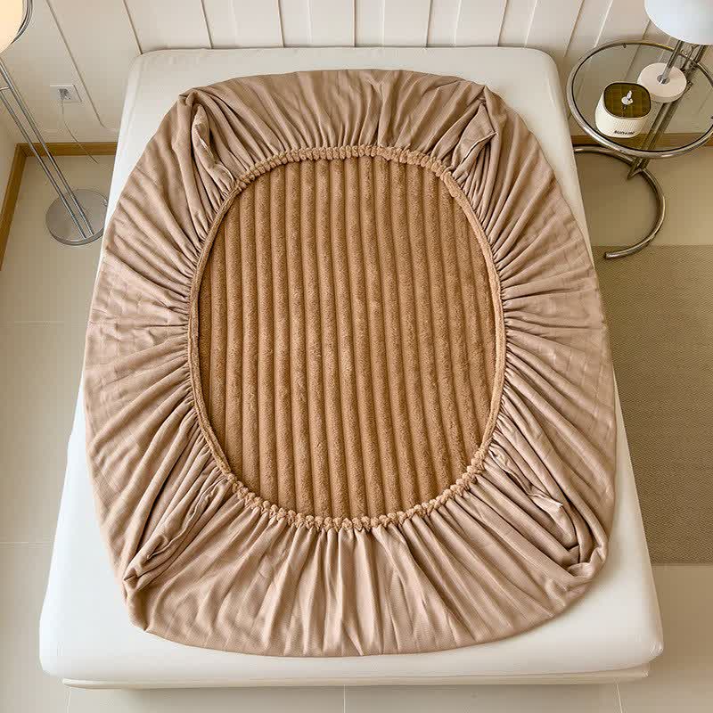 Lenzuolo con angoli semplice in pile caldo e soffice - image 2