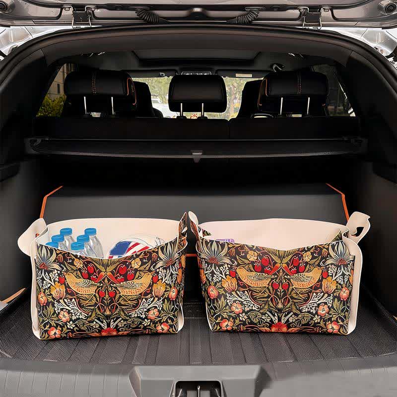 Contenitore portaoggetti staccabile in stile William Morris - 2 pezzi - 9"L x 13"L x 9"A - image 0