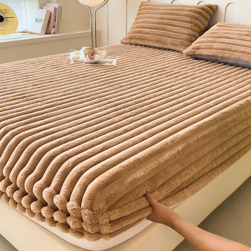 Lenzuolo con angoli semplice in pile caldo e soffice - image 13