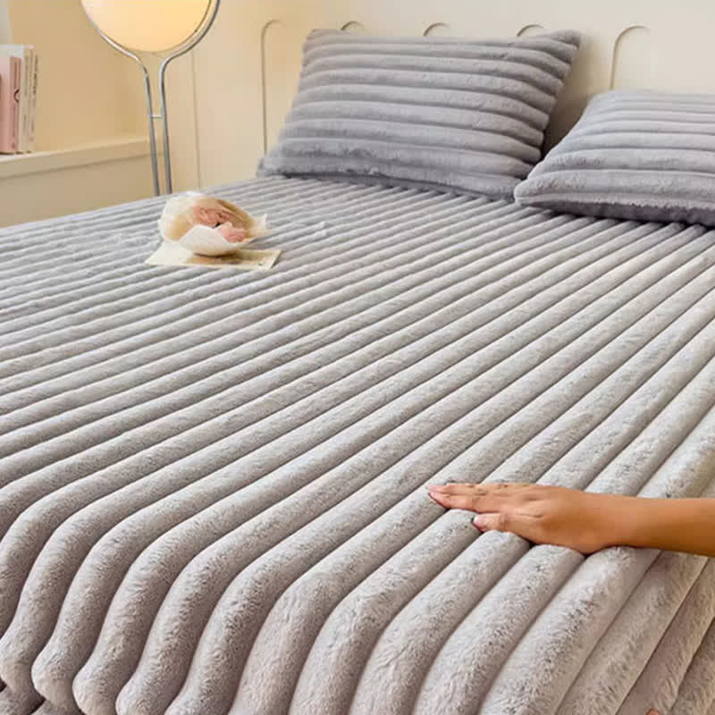 Lenzuolo con angoli semplice in pile caldo e soffice - image 9