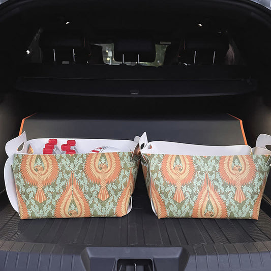 Contenitore portaoggetti impermeabile in pelle Phoenix - 2 pezzi - 9"L x 13"L x 9"A - image 0