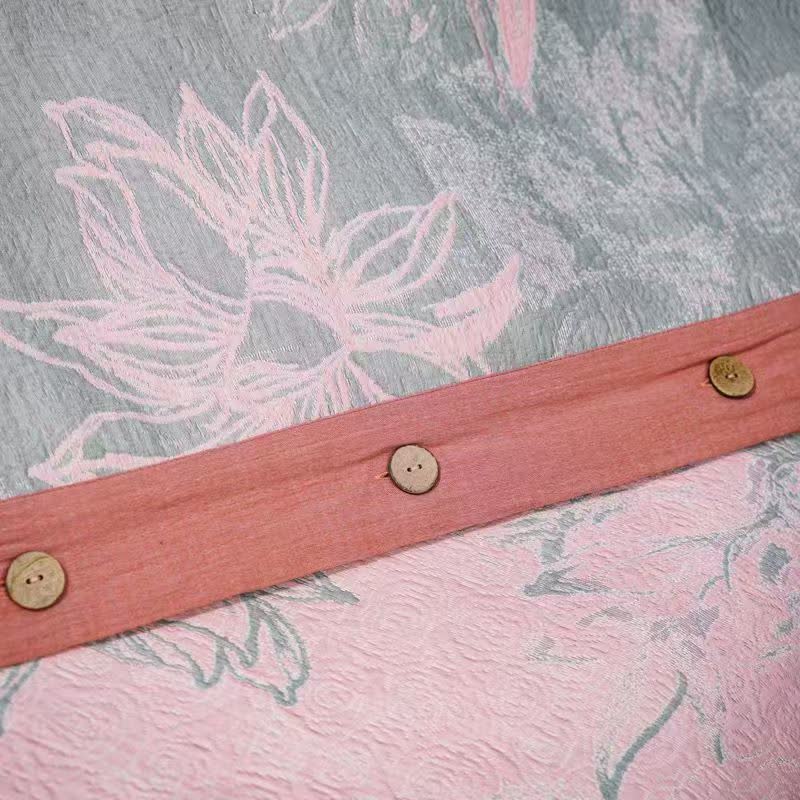 Set di biancheria da letto in garza di cotone Dahlia (4 pezzi) - image 12