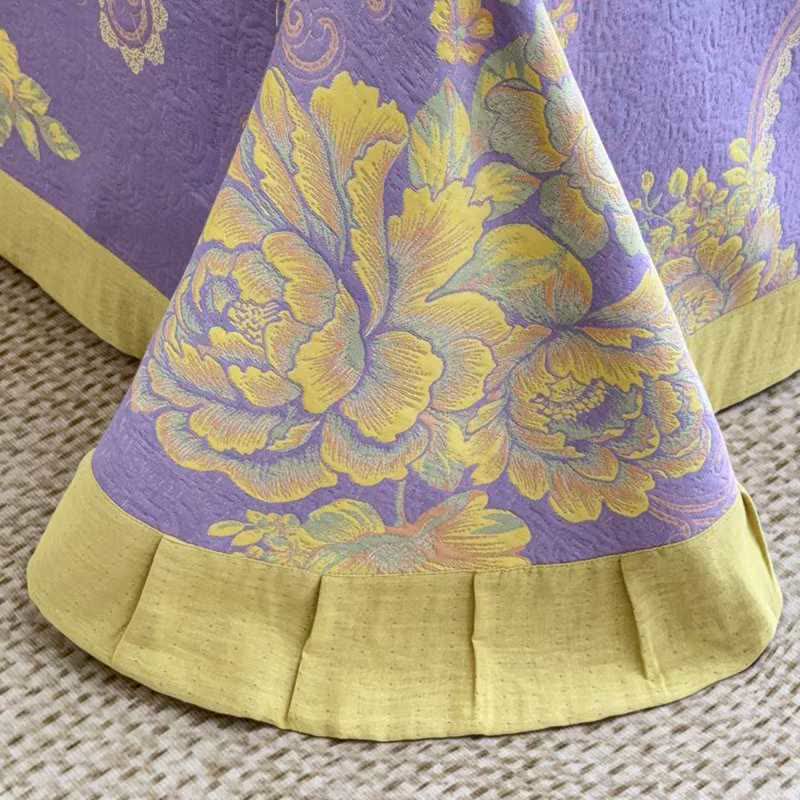 Lussuoso set di biancheria da letto in garza di cotone con motivo peonia (4 pezzi) - image 8