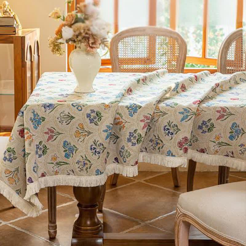 Tovaglia con nappa e bouquet in fiore vintage - image 14