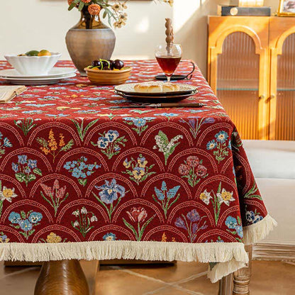 Tovaglia con nappa e bouquet in fiore vintage - image 4