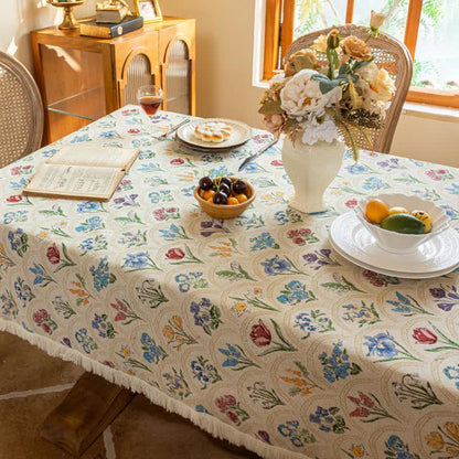 Tovaglia con nappa e bouquet in fiore vintage - image 15