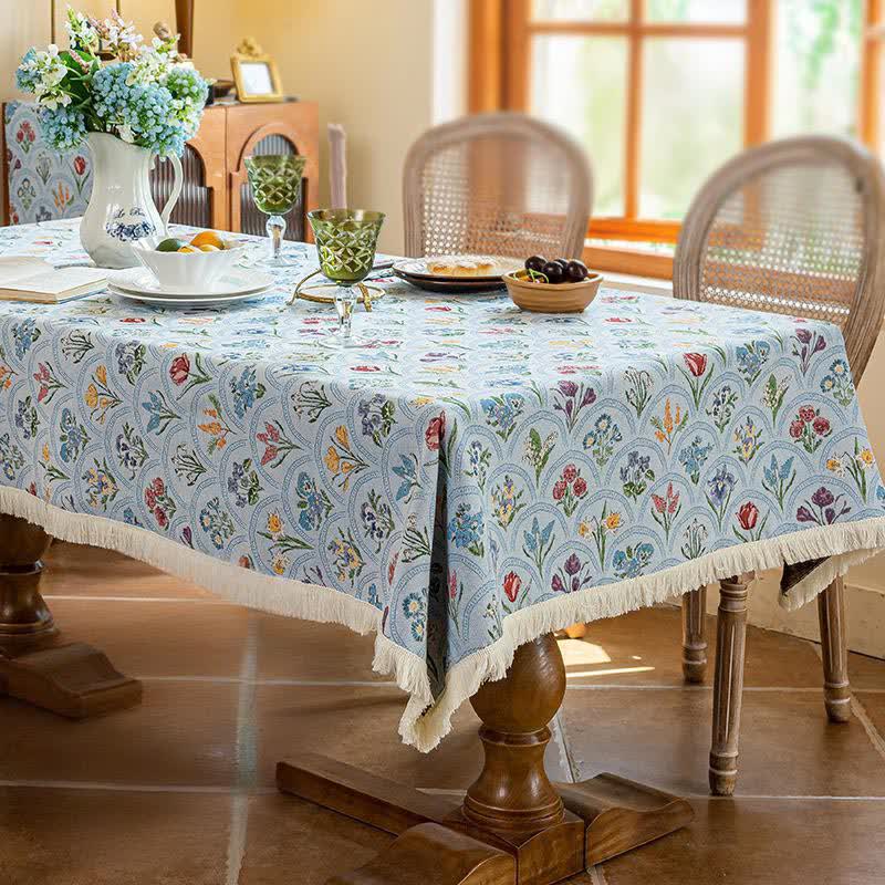 Tovaglia con nappa e bouquet in fiore vintage - image 10