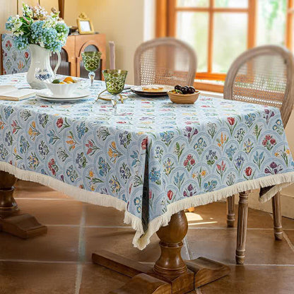 Tovaglia con nappa e bouquet in fiore vintage - image 10