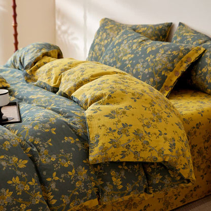 Biancheria da letto in garza di cotone jacquard Plum Blossom - image 4